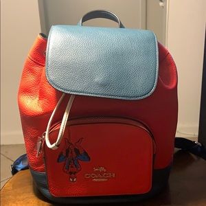Coach backpack marble character spider man